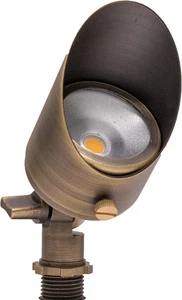 12V 6W Solid Brass (Bronze) LED Outdoor Spotlight 2700K Warm White 275 Lumens fo - Picture 1 of 5