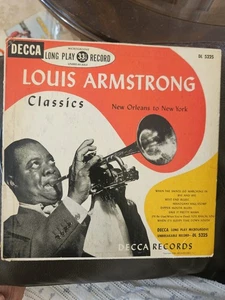LOUIS ARMSTRONG: classics, new orleans to new york DECCA 10" LP 33 RPM - Picture 1 of 6