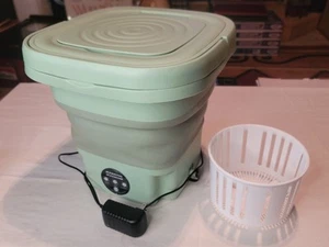 Portable Mini Multi-functional Foldable Washing Machine With Drainage Basket - Picture 1 of 15