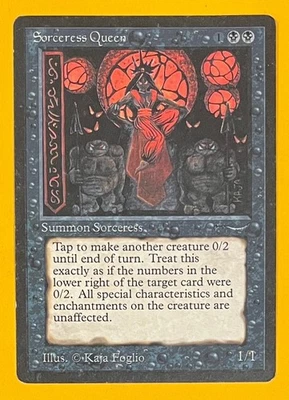 MTG SORCERESS QUEEN Arabian Nights (OldManMTG 012-661) - Image 1 of 3