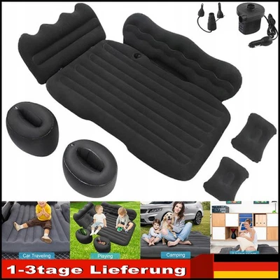 Auto Matratze Aufblasbares Bett Luftmatratze für Rücksitz mit Pumpe & Kissen - Bild 1 von 4