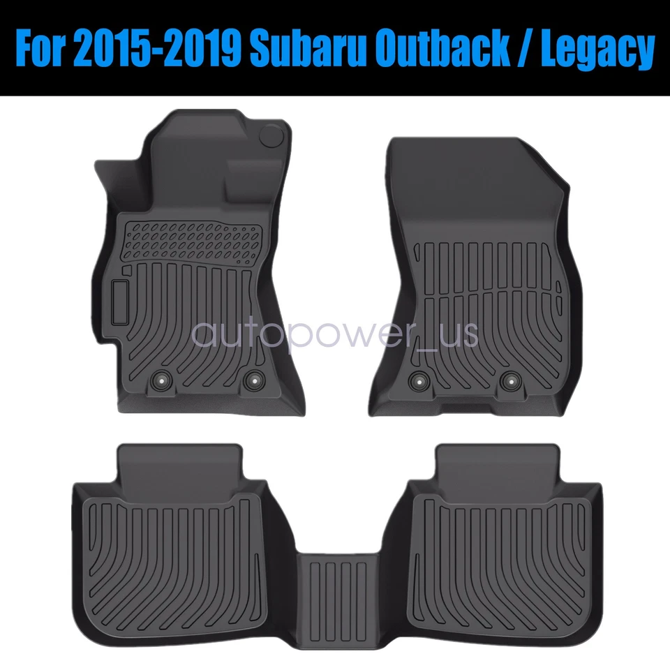 Alfombrillas de TPE para Subaru Legacy Outback 2015-2019 forros delanteros y de segunda fila Foto 1 de 4