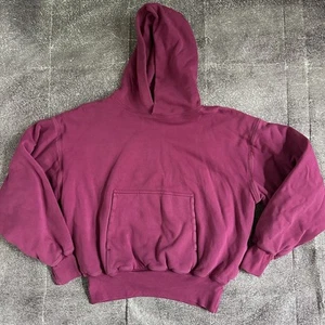 Felpa doppia con cappuccio uomo Yeezy X GAP magenta viola Kanye West perfetta taglia M - Foto 1 di 4