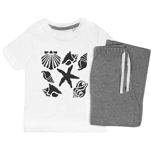 'Sea Shells & Starfish' Kids Nightwear / Pyjama Set (KP048660) - Picture 1 of 10