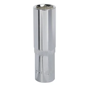 Sealey 16mm tief metrisch Walldrive Steckdose 1,3cmq Drive vollpoliert - Bild 1 von 1