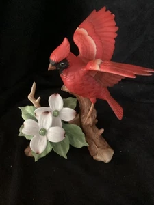 Andrea by Sadek Cardinal with Dogwood #8471 hand made & painted - Picture 1 of 6