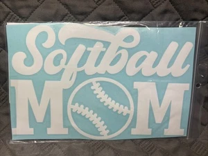 Custom “Softball Mom” Car Decal - NEW - Bild 1 von 2