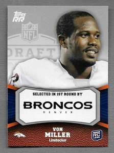 VON MILLER 2011 TOPPS RR ROOKIE CARD #200 RC BRONCOS - Bild 1 von 2