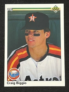 1990 Upper Deck #104 Craig Biggio Houston Astros Baseball Card - Imagen 1 de 2