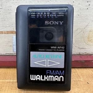 Sony Walkman Cassette Player FM/AM Radio WM-AF42 - Picture 1 of 9
