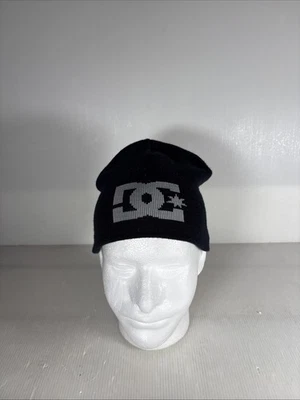 DC Shoes Grey Logo Black Stretch  Beanie - Image 1 of 4
