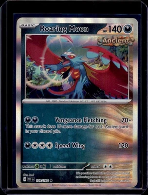 Roaring Moon SV05: Temporal Forces Pokémon 109/162 Holo Rare NM+ - Image 1 of 2