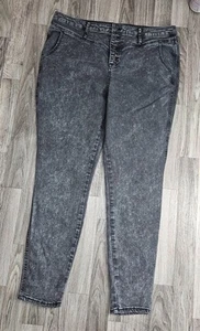 Wild Fable Damen Größe 16 Taschen Knopfleiste Skinny grau Denim Jeans - Bild 1 von 10