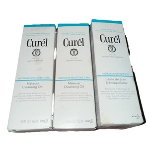 3X Curel Intensive Moisture Care Makeup Cleansing Oil 5 oz. New - Picture 1 of 2