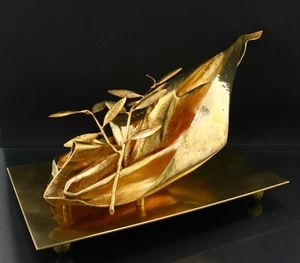 Giacomo MANZU (1908-1991 Italien) Skulptur in Silber "Tuch mit Olivenzweig 1970 - Bild 1 von 1