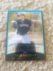 TYLER MATZEK 2011 BOWMAN CHROME CARD BCT-9 COLORADO ROCKIES (ROOKIE INSERT) - Picture 1 of 2