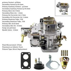 2 Barrel Carburetor w/ Electric choke For Holley 32/36 DGV DGEV DGAV For Toyota. - Picture 1 of 16