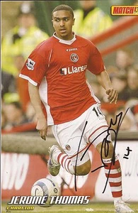 CHARLTON: JEROME THOMAS SIGNED A4 (12x8) MAGAZINE PICTURE+COA - Picture 1 of 1