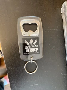 The Simpsons Never too old to rock Bottle Metal Bottle Opener keychain - Picture 1 of 2
