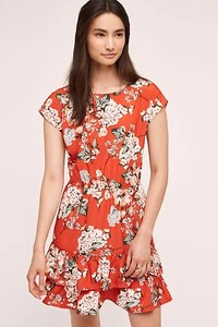 NWT ANTHROPOLOGIE ORIANA RUFFLED HEM DRESS by CYNTHIA VINCENT XL - Picture 1 of 7