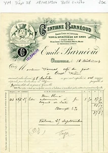 Dépt 38 - Grenoble - Belle Entête d'une Distillerie & Vins du 18/08/1904 - Picture 1 of 1