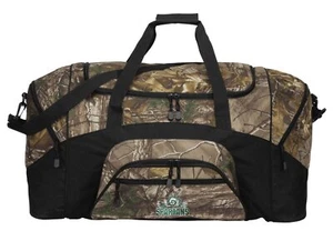 Michigan State Duffel Bag Camo MSU Peace Frog Suitcase Travel Bag or Sports Gear - Picture 1 of 4