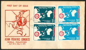 1974 Philippines Asian Pediatric Congress FIRST DAY COVER - Picture 1 of 1
