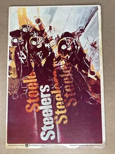 VTG 1968 Steelers NFL Big Signs by Fleer 8.75"x11.5” Collectors Series - Picture 1 of 8