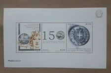 150°ANNIVERSARIO DELLA LIRA FOGLIETTO NUOVO CON PIEGA