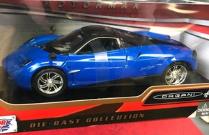 NEW IN BOX SEALED Diecast Car Motormax Collection BLUE PAGANI HUAYRA 1:24 - Picture 1 of 7