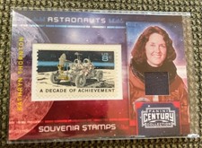2010 Panini Century Astronauts Kathryn Thornton #7 Worn Relic & Stamp 8c 81/100