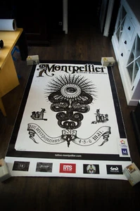 TATTOO 🖋️ SHOW CONVENTION Large French Vintage Advertising Poster Original 2018 - Picture 1 of 8