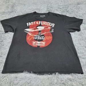 Camicia Fast & Furious Adulto XL Nera Stampa Grafica Manica Corta Toretto Garage - Foto 1 di 10
