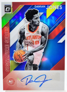 /25 Damian Jones 2019-20 Signature Series OPTIC Auto HOLO Autograph Blue SP ATL