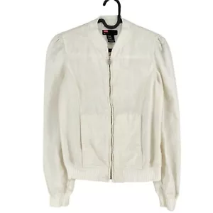 DIESEL Cream White 100% Cotton Jacket Size S - Picture 1 of 11