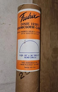 Vintage FREDRIX Artist’s Floorcloth Canvas  36” X 18” Semi-Circle Made In USA! - Picture 1 of 8