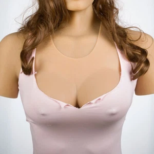FF Cup Vest Full Silicone Breast Forms Transgender False Boobs Crossdresser - Picture 1 of 9