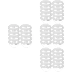 10Pcs Mask Women Men Paper Blank Masks For Adults Party Mask Party Decorate - Afbeelding 1 van 12