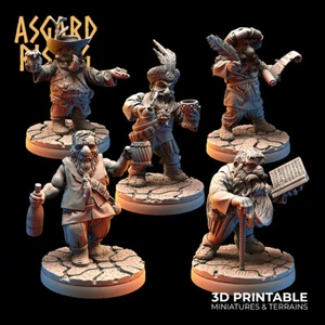 Mesa enana masculina Townsfolk, mesa D&D fantasía enanos de guerra NPC miniatura - Imagen 1 de 7