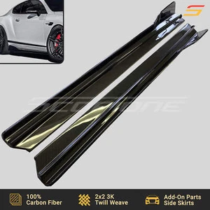 Faldones laterales ensanchados de fibra de carbono Scopione para Bentley 16-18 Continental GT V8 S - Imagen 1 de 6