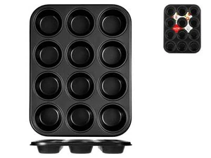 HOMe Stampo Muffin 12 Posti Antiaderente Maitre 27X35 - Foto 1 di 4