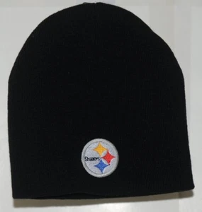 NFL Team Apparel Licensed Pittsburgh Steelers Black Winter Cap - Picture 1 of 5