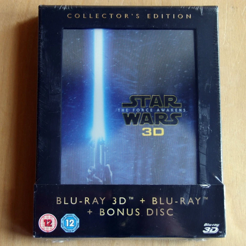 Star Wars The Force Awakens 3D 2D Episode VII Blu-ray all regions ABC Lenticular - Image 1 of 4