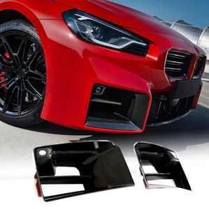 For BMW M2 G87 2022-2024 Real Carbon Front Bumper Air Duct Vent Inlet Trim Cover - Picture 1 of 12