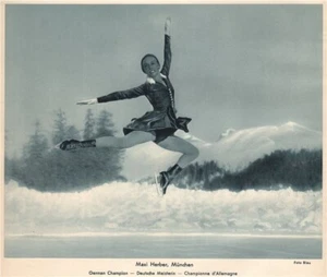 ICE FIGURE SKATING. Maxi Herber - German Champion - Deutsche Meisterin 1935 - Picture 1 of 1