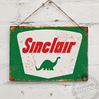 SINCLAIR Dino Vintage Metal Wall Sign Plaque Retro Garage Shed Oil Fuel USA 