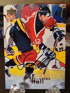 1995-1996 Upper Deck Jody Hull Autograph Be A Player Panthers Auto  #S110