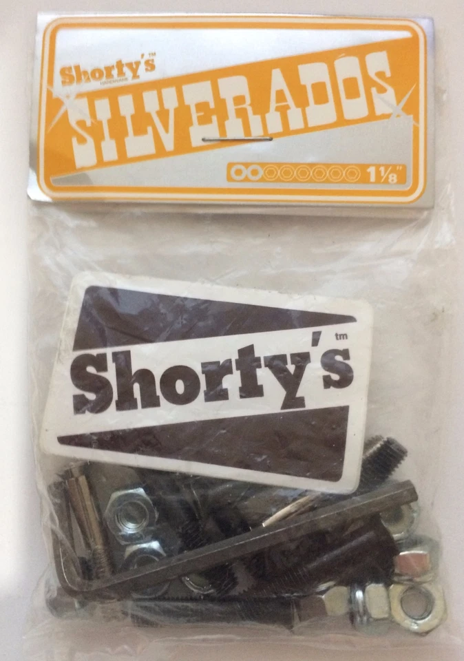 SHORTYS Shorty's Skateboard Hardware, 1 1/8 inch Silverados Allen (Hex) Head Hardware