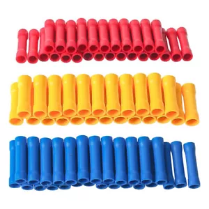10-200x Insulated Straight Electrical Wire Butt Connectors Crimp Terminals - Picture 1 of 14