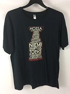 Camiseta única 2010 CHICAGO BLACKHAWKS Stanley Cup Champions XL - Hossa Kane Foto 1 de 4